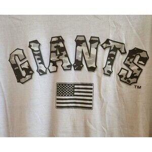 San Francisco SF Giants XL T-Shirt Camo Logo USA Flag NEW May 2022 SGA